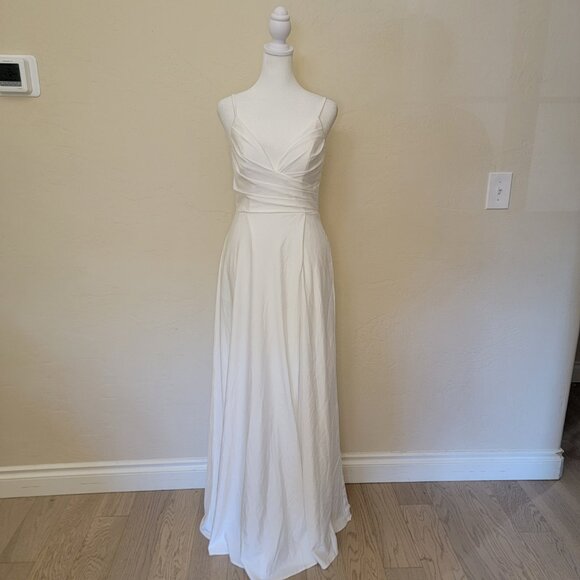 Lulus Choose Your Love White Sleeveless Maxi (Bridal), #1492696, Sz 4, $82 - Picture 3 of 9